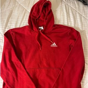Adidas Red Hoodie, Men’s Large